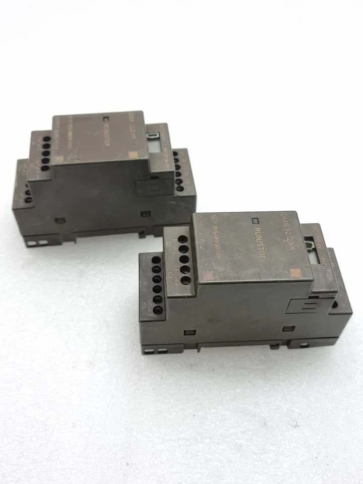 Lot of 2 Pcs Siemens 6ED1055-1MB00-0BA1 DM8 12/24R Expansion Module (Tested)